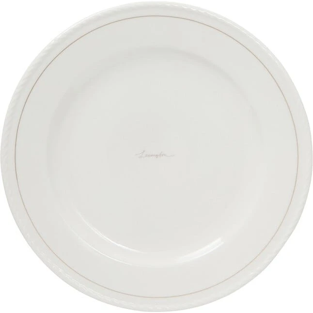 Lexington middagstallerken porcelæn 4 stk, hvid/beige