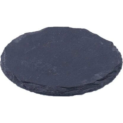 Skifer bakke rund Ø10 cm, naturgrå