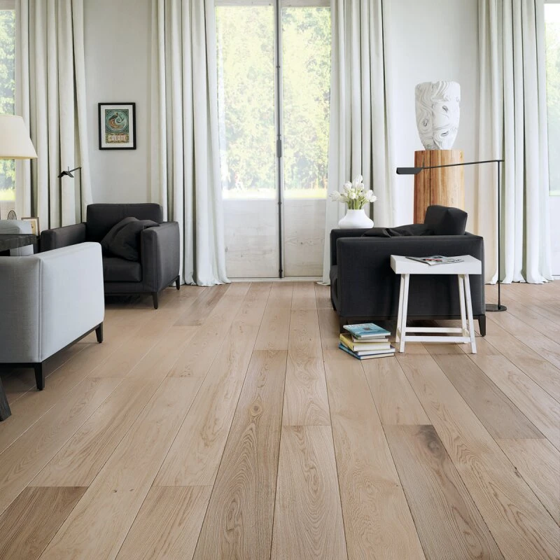 Wallmann Nobel parketgulv Eg hvidolieret 2200x207x14 mm