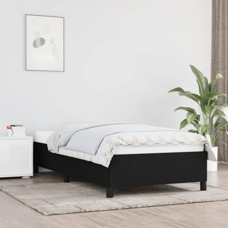 Sengeramme 80x200 cm i sort stof – uden madras
