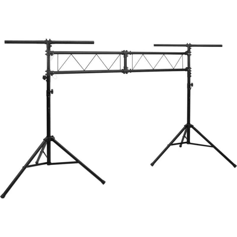 Justerbart lampestativ 180–300 cm stål - sort