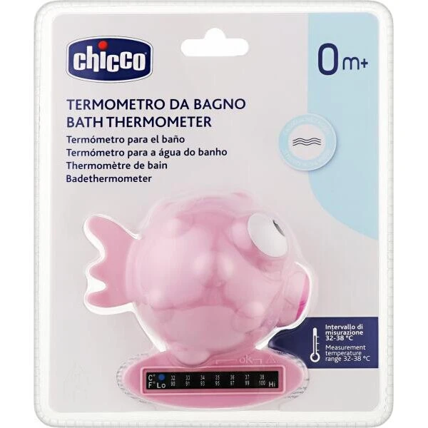 Chicco Pink Fish badetermometer – præcis badetemperatur