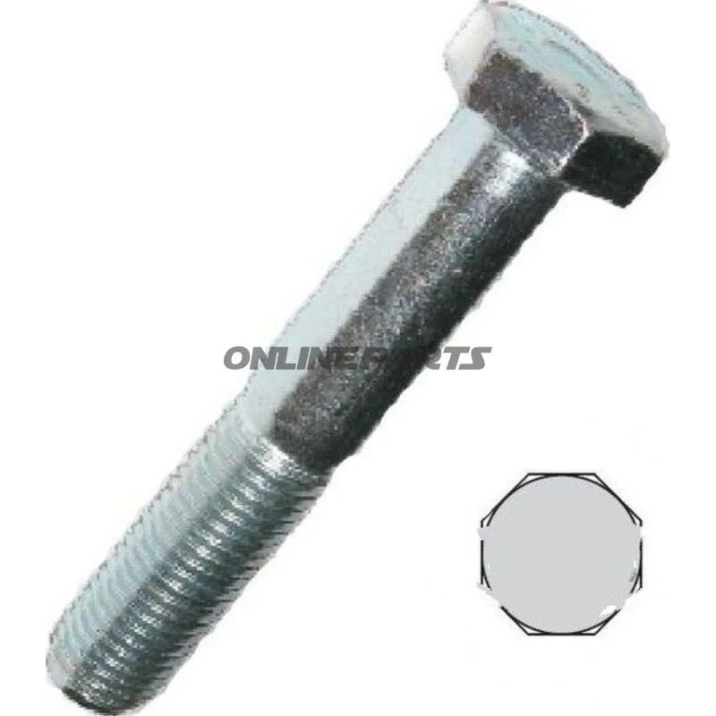 ELFZ Sætbolt M10x20 mm 8.8 elforzinket (DIN 933)