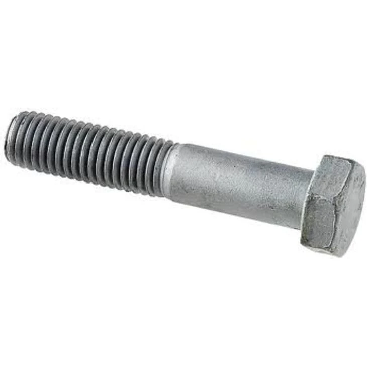 M16x80 mm bolt DIN 931 8.8 varmgalvaniseret