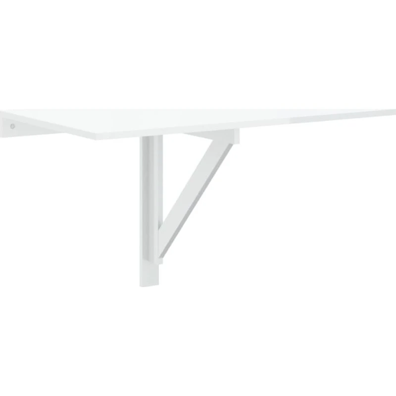 Væghængt klapbord 100x60x56 cm, hvid højglans