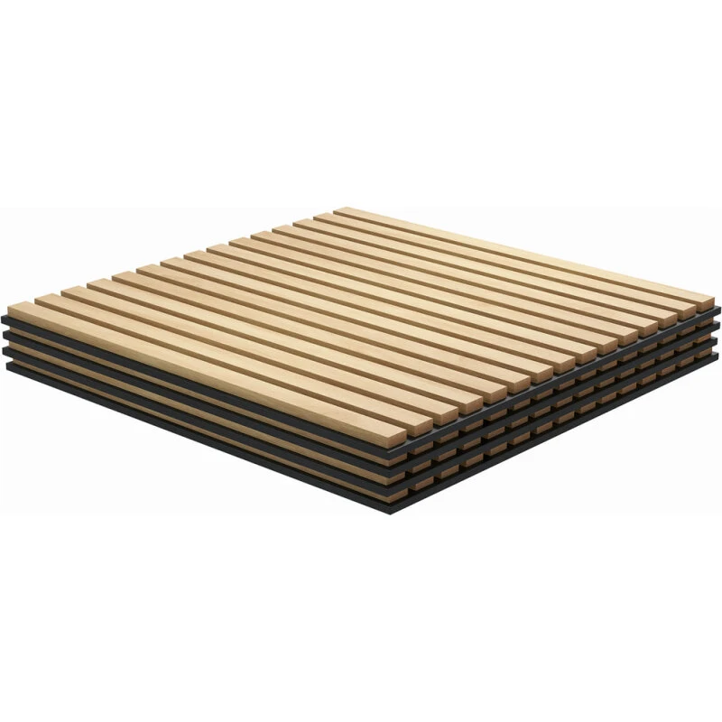 Akustikpanel Eg 60x60x2,1 cm MDF/PET – 4 stk