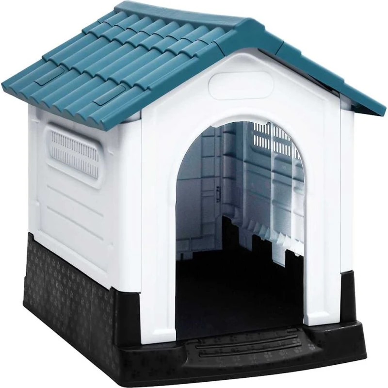 Hundehus i polypropylen 57x68x66 cm – blå