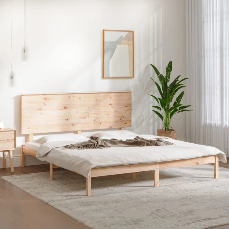 Sengeramme i massivt fyrretræ 180x200 cm