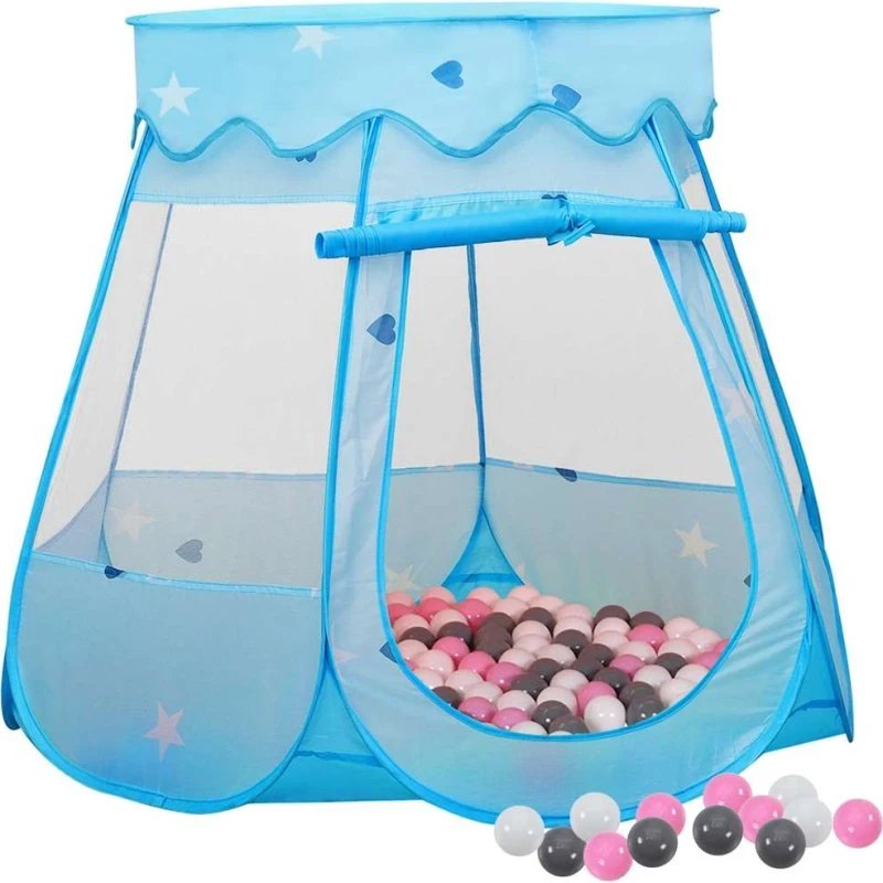 Legetelt til børn med 250 bolde 102x102x82 cm