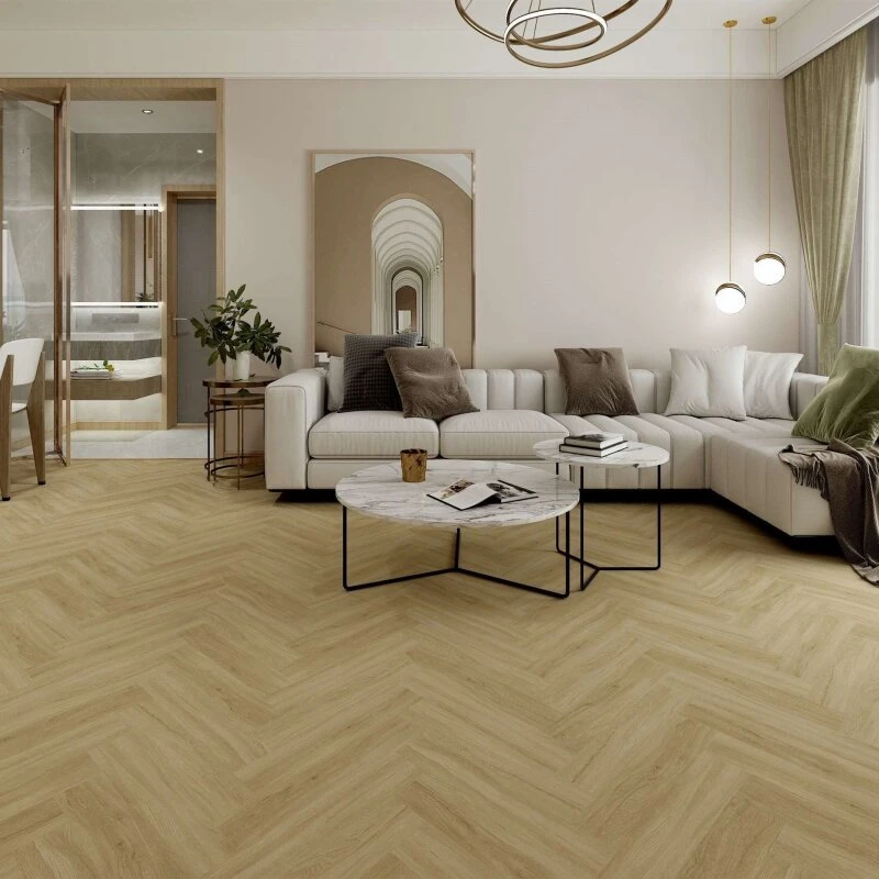 Meltex Sildeben vinylgulv 7,5 mm – Lys grå/natur