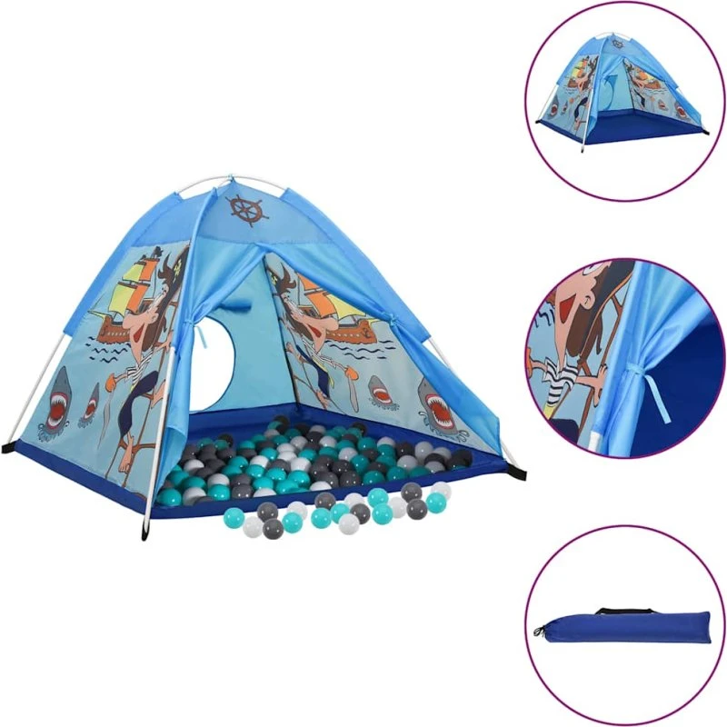 Legetelt med 250 bolde 120x120x90 cm