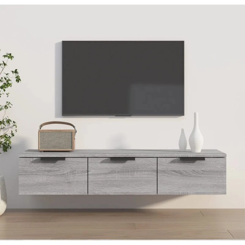 Vægskab 102x30x20 cm – Sonoma-eg grå