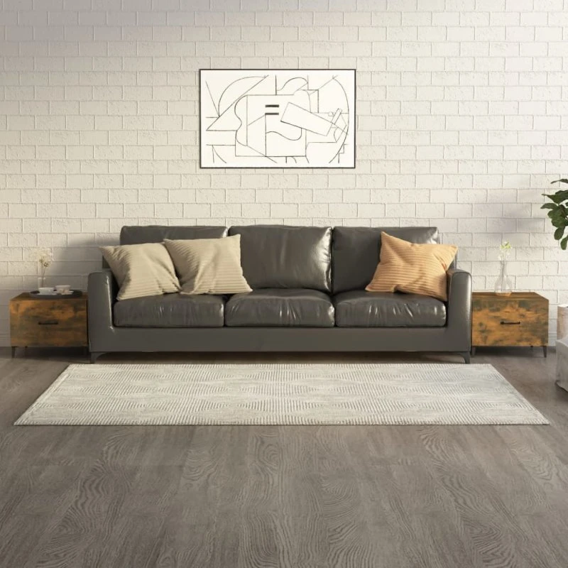 Sofaborde 2 stk. 50x50x40 cm – Røget egetræsfarve