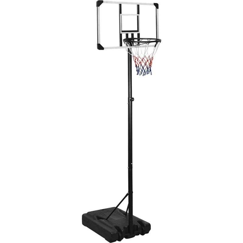 Justerbart basketballstativ med polycarbonat plade 235–305 cm