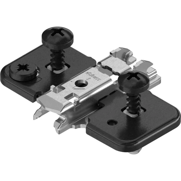 Blum bagplade krydsmontering 0 mm Expando Onyx sort