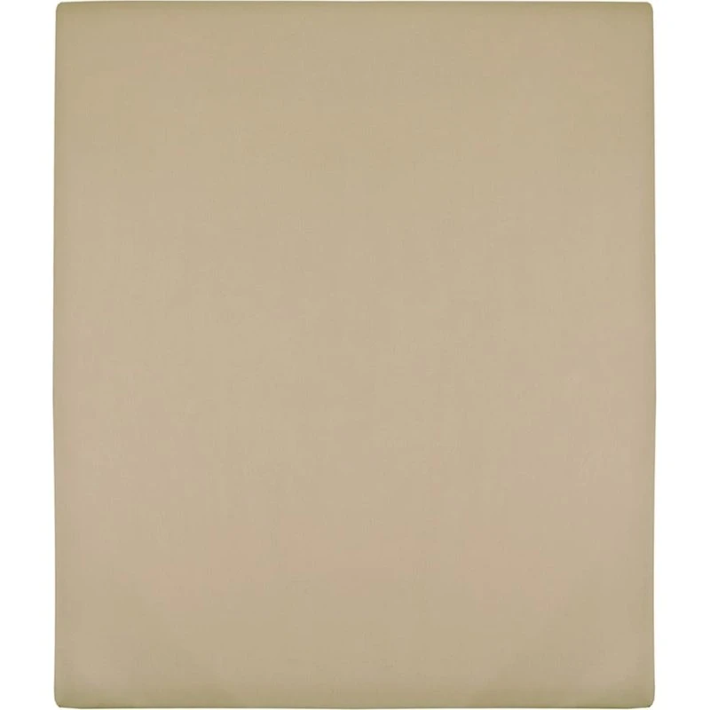 Stræklagen 100x200 cm i jerseybomuld – gråbrun