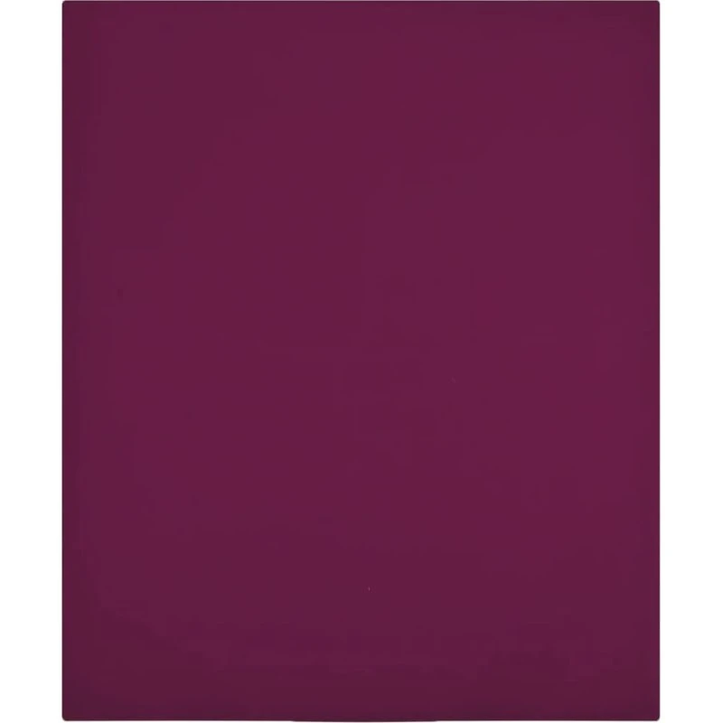 Stræklagen 180x200 cm i jerseybomuld – bordeauxrød