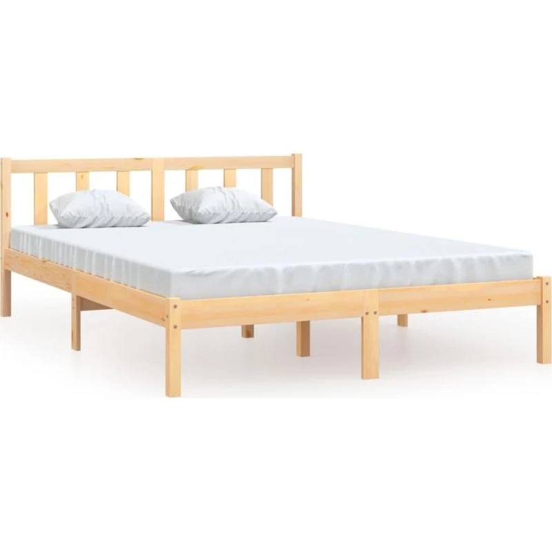 Sengeramme 160x200 cm i massivt fyrretræ