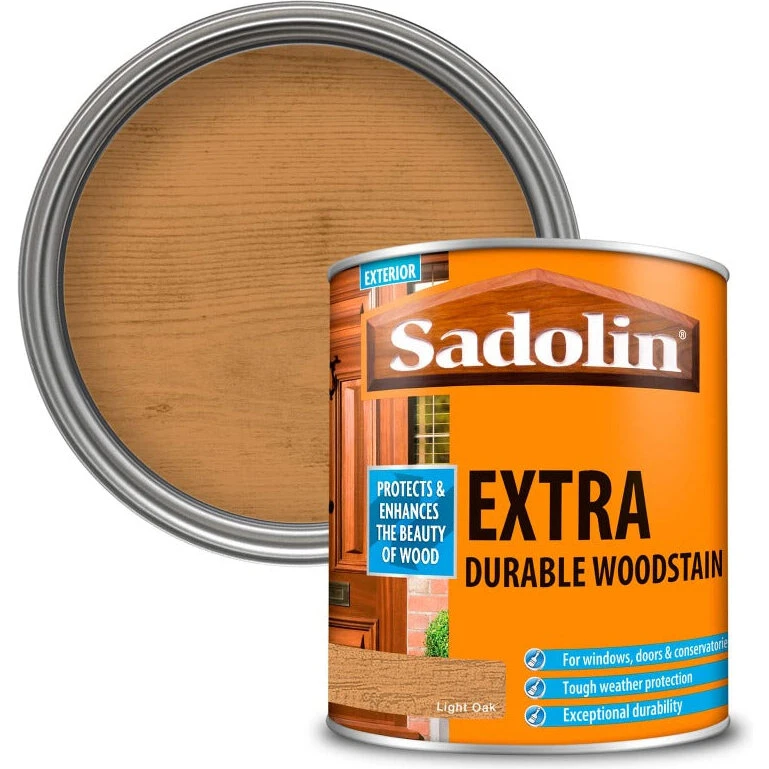 Sadolin Extra Durable træbejdse Light Oak