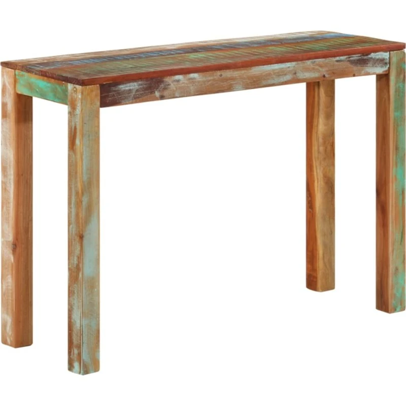 Konsolbord i massivt genbrugstræ 110x35x76 cm