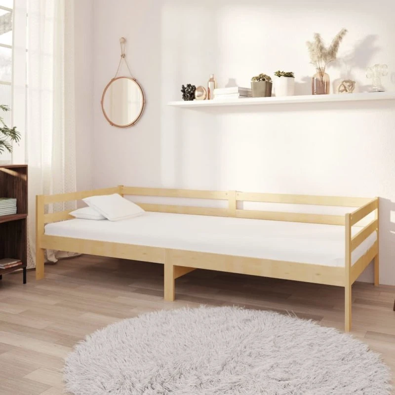 Daybed 90x200 cm i massivt fyrretræ med madras