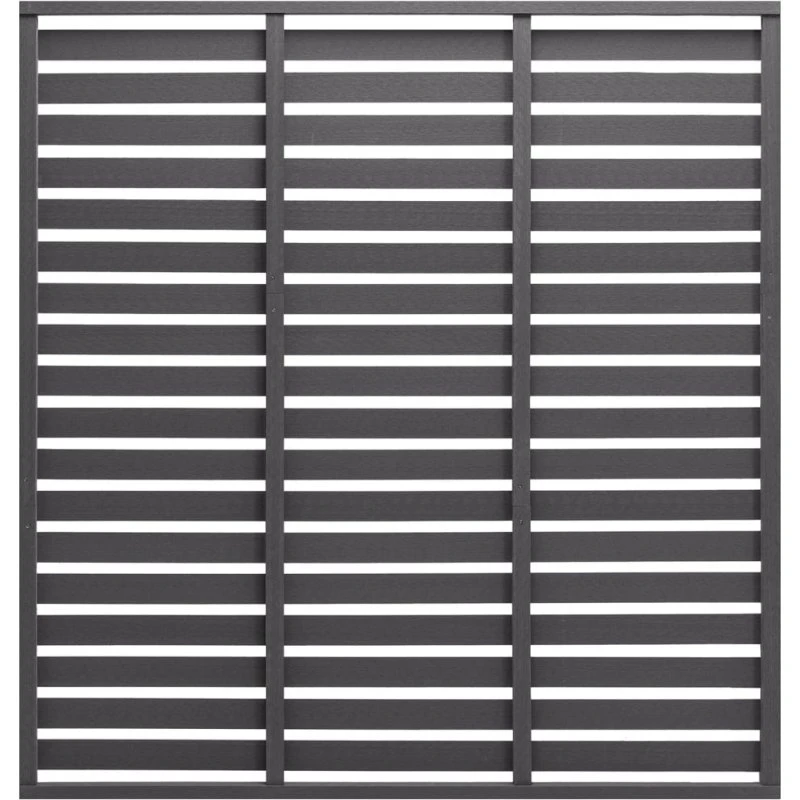 WPC hegnspanel 180x180 cm grå