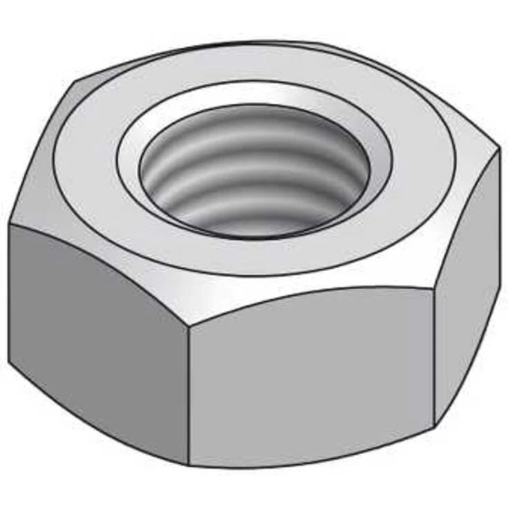 Møtrik M10 El-forzinket, 100 stk