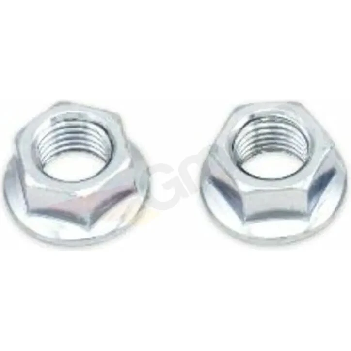 Uden mærke Flangemøtrik M10x1,25 14mm galvaniseret, 10 stk.