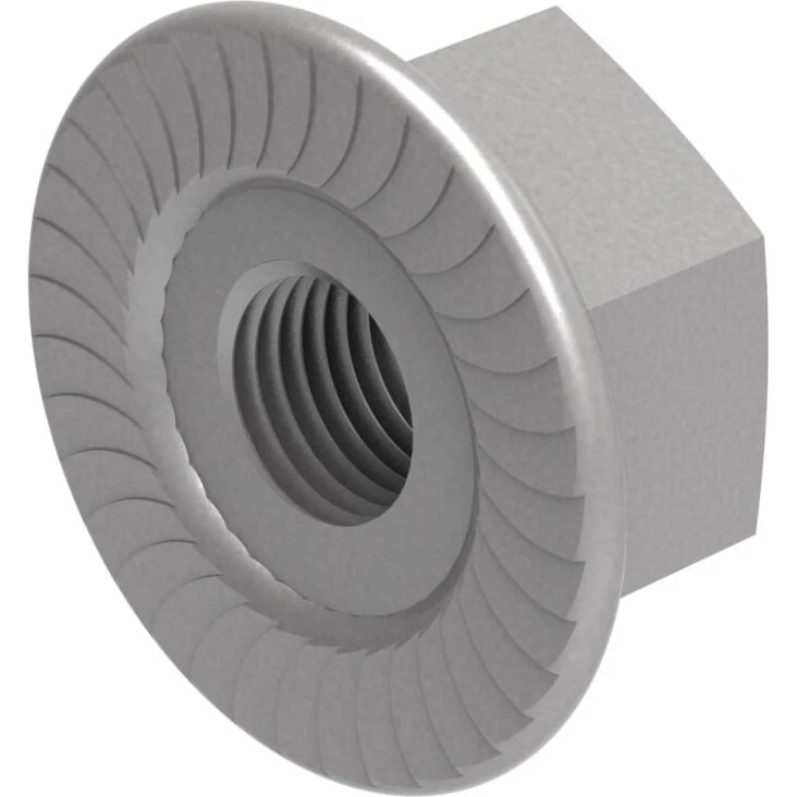 EEC Flangemøtrik M10 ZnNi 50 stk