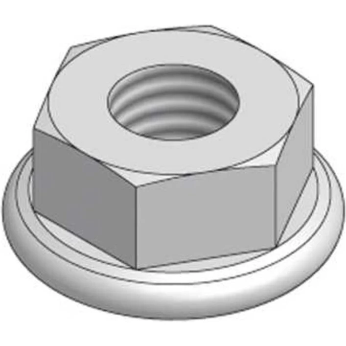 FZS Flangemøtrik M10 100 stk – flange Ø20 mm
