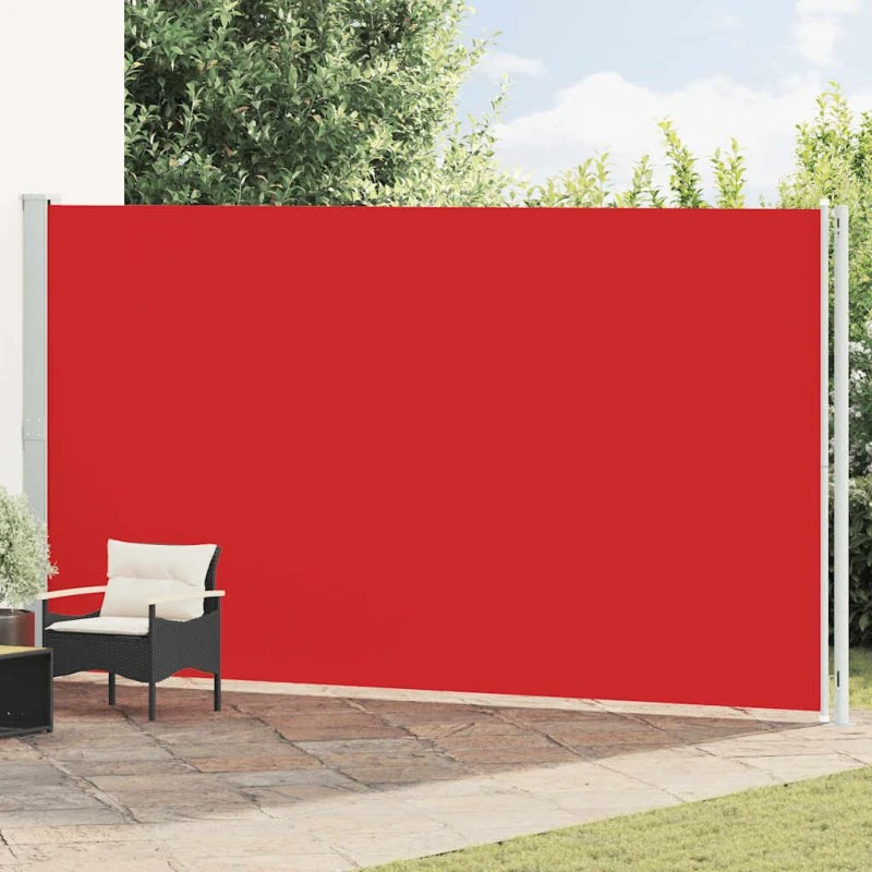 Sammenrullelig sidemarkise 220x600 cm – rød