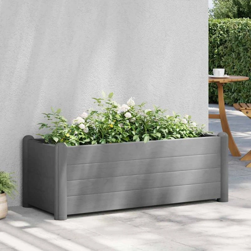 Højbed 100x43x35 cm, PP stengrå (80 L)