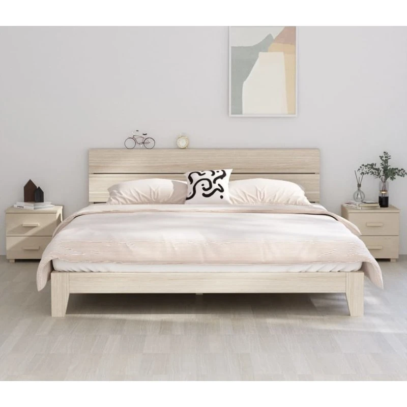 Sengeskab HAMAR, massivt fyrretræ honning 40×35×44,5 (2 stk)