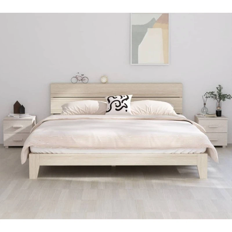 Sengeskab HAMAR 2 stk. 40x35x44,5 cm – hvidt fyrretræ