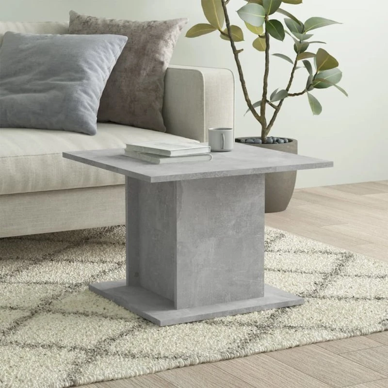 Sofabord 55,5×55,5×40 cm i betongråt konstrueret træ