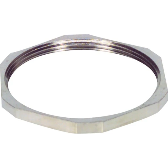 Møtrik M20x1,5 forniklet messing