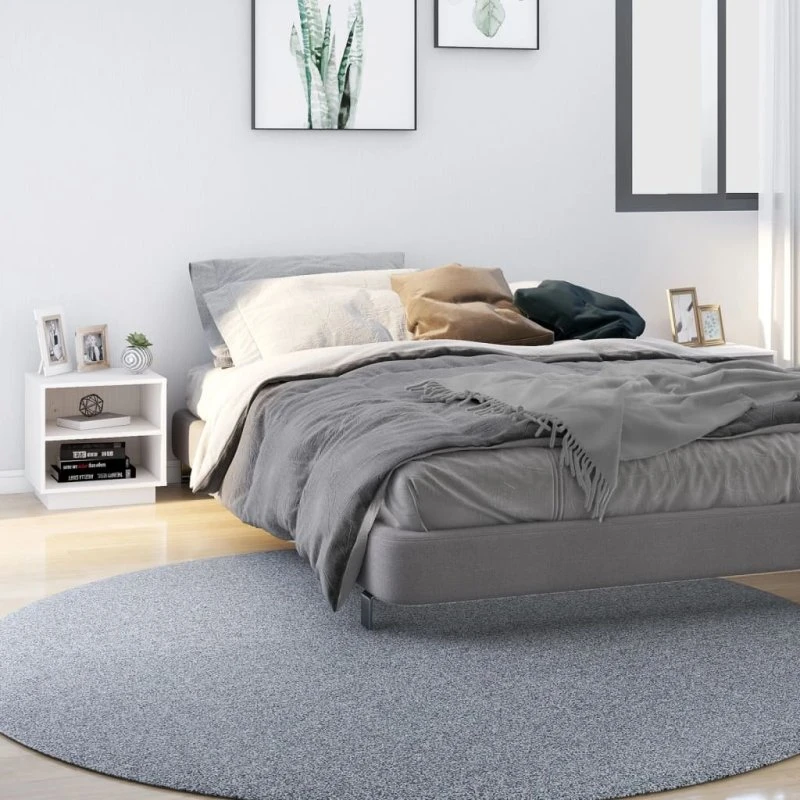 Sengeborde i massivt fyrretræ 2 stk. 40x34x40 cm – hvid