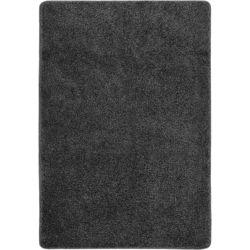 Shaggy gulvtæppe 120x170 cm - skridsikker mørkegrå