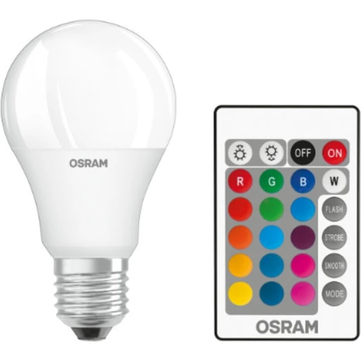 Osram Retrofit Classic LED E27 9W 806lm Matt - 827 Ekstra Varm, RGBW