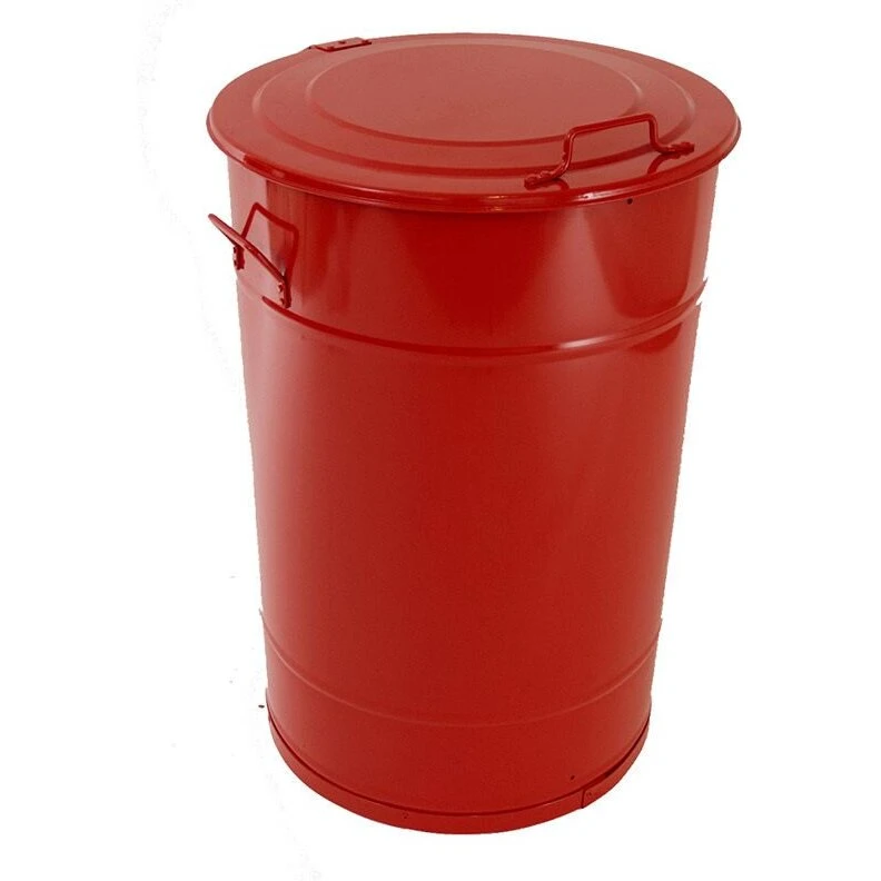 GREGER affaldsbeholder 160L, rød med låg