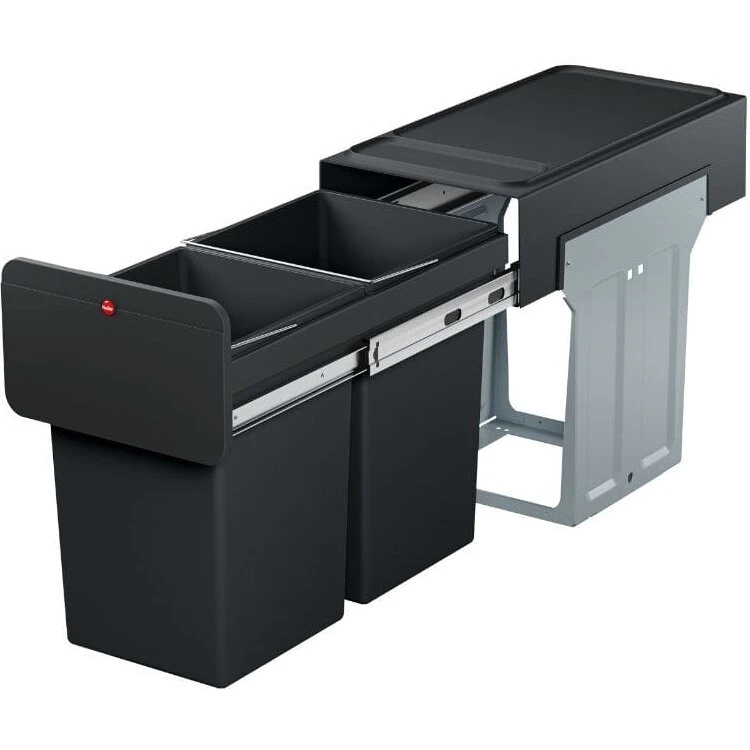 Hailo Dobbelt Affaldssystem 2x15 L indbygning