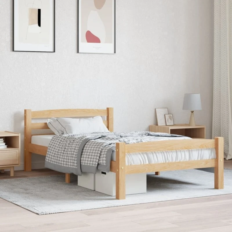 Sengestel 100x200 cm i massivt fyrretræ