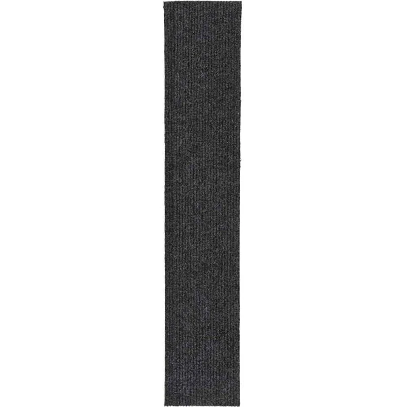 Snavsbestandig tæppeløber 100x500 cm – antracitgrå