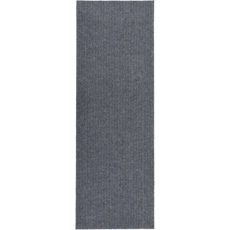 Snavsbestandig tæppeløber 100x350 cm – grå