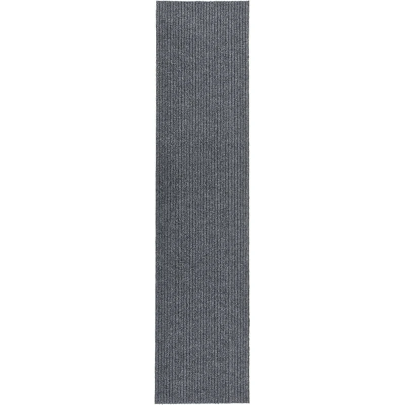 Snavsbestandig tæppeløber 100x450 cm – grå