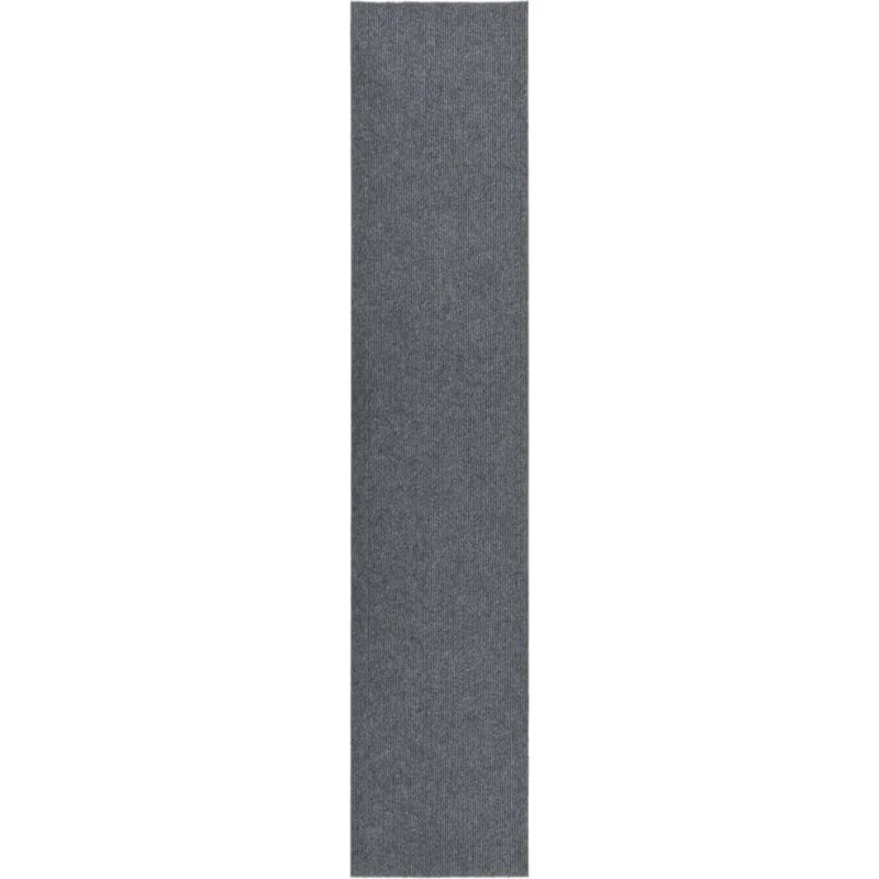 Snavsbestandig tæppeløber 100x500 cm - grå, skridsikker