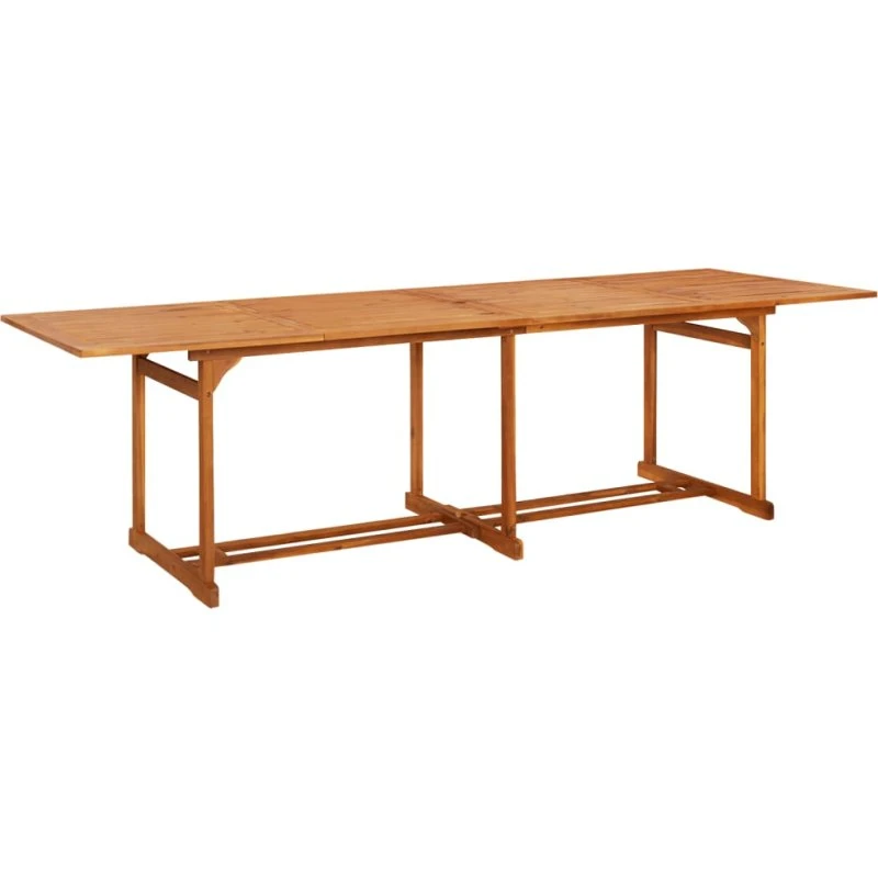 Havebord i massivt akacietræ 280×90×75 cm