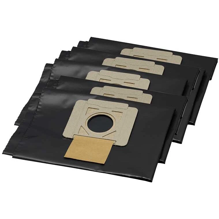 Nilfisk Attix affaldsposer sort plast, 5 stk (til Attix 33/44 & VHS 40/42)