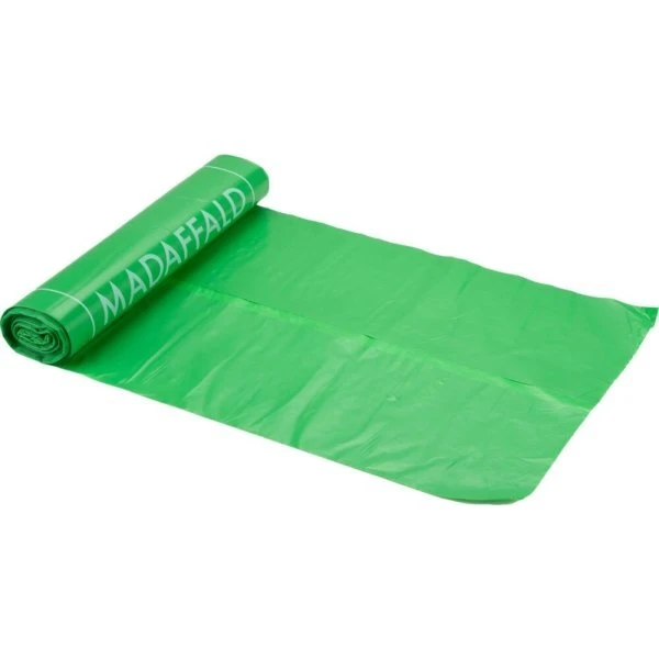 Madaffaldspose 20 L 45x50 cm grøn MDPE 24 ruller (genanvendt)