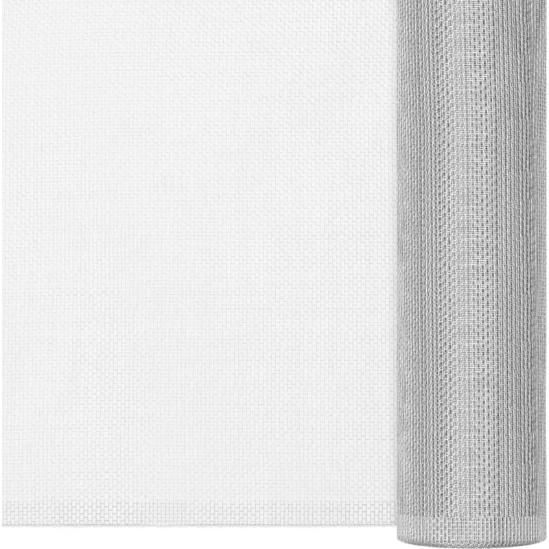 Aluminium trådnet 112x500 cm - sølv